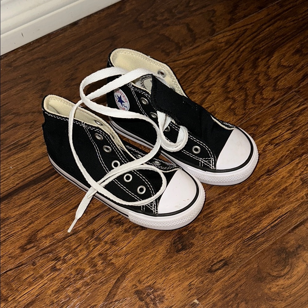 Kids Black High-Top Converse